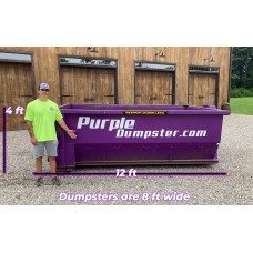 10 yard dumpster rental - 1 ton included - 2 week rental - $479