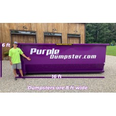 20 yard dumpster rental - 1.5 tons included - 1 week rental - $529